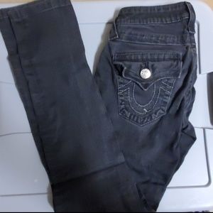 True Religion black skinny jeans